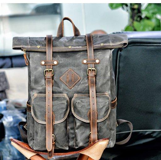 best canvas and leather backpacks GR2 Heritage The 25L Traveler Backpack is the ultimate travel companion Bushcraft Design Finalist | Handmade