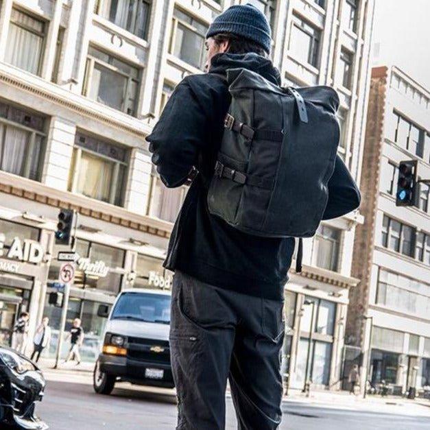 best leather and canvas backpack Crazy Horse Adventure for Man with real leather accents Leather vs Canvas Backpack: Find