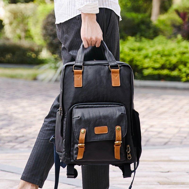 best leather canvas camera backpack JAEP or Fathers Day gift idea for photographers and creatives. The MANN Bag | Large