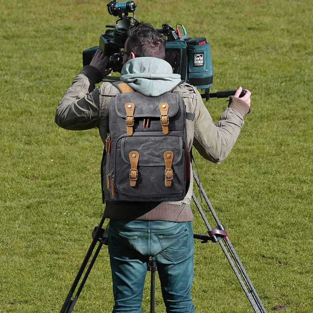 best leather canvas camera backpack DSLR Canvas Travel Backpack Casual Laptop Backpack Waxed canvas camera backpack designed for travel and everyday photography The Top 10 Canvas Camera