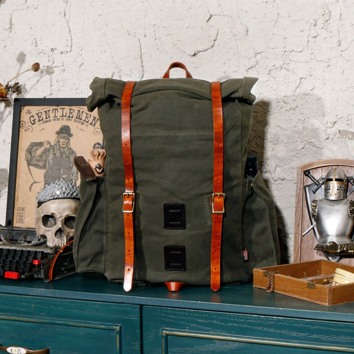 Canvas Rolltop Backpack