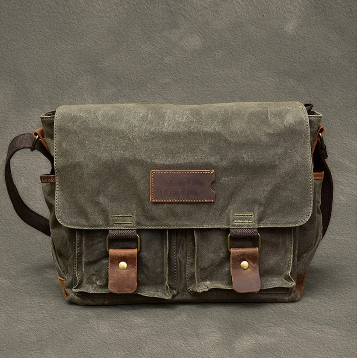 canvas crossbody messenger bag - Woosir