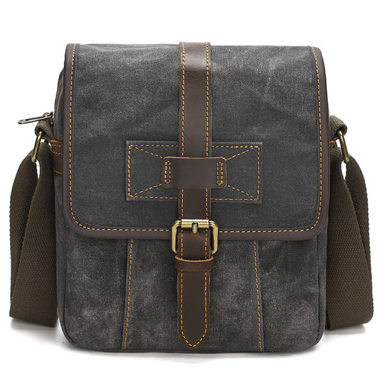 Petit sac messager en toile cirée