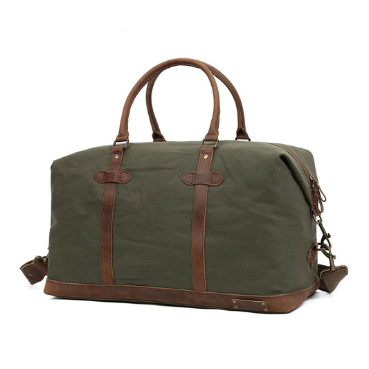 Sac à main en cuir et toile