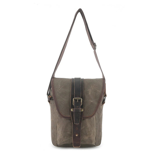 Waxed Canvas Messenger Bag Retro Outdoor