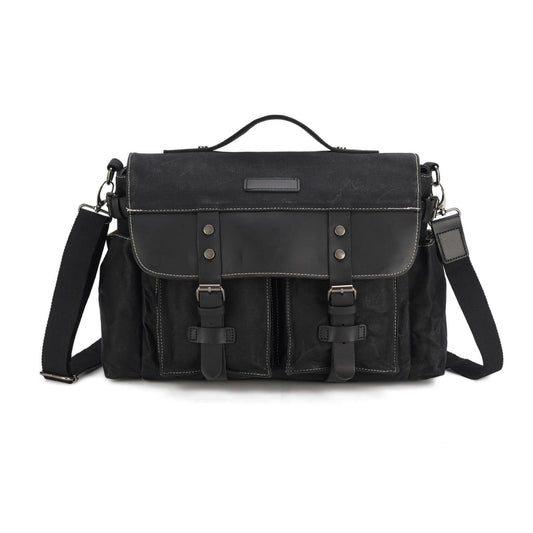Waxed Canvas Satchel Bag for Men