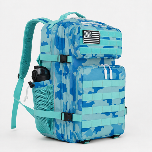Woosir Camouflage Tactical Backpack clean side view