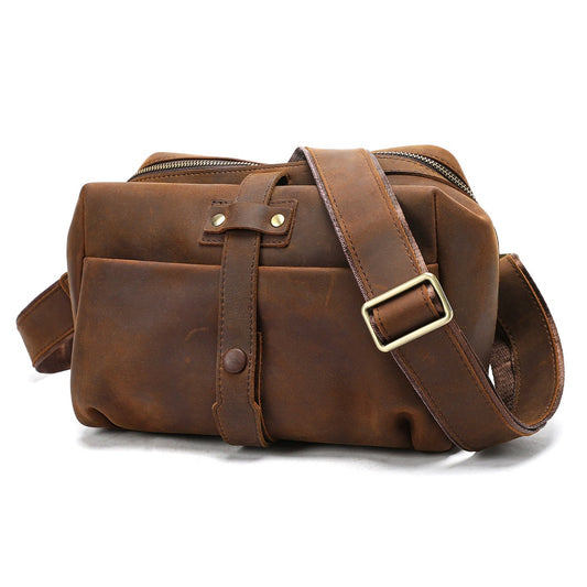 Woosir Vintage Full-Grain Leather Shoulder Bag leather shoulder bag 01 hero