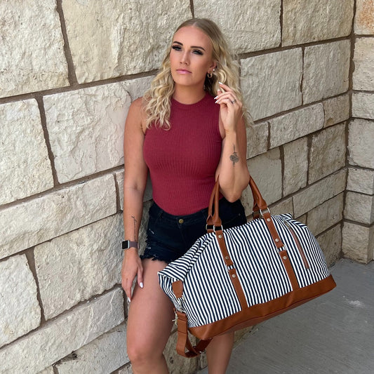 Sac de week-end en toile de voyage pour femmes