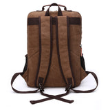 Camping Outdoor Travel Cotton Canvas Backpack - Woosir