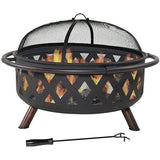30 Inch Large Wood Burning Outdoor Fire Pits Ideas - Woosir