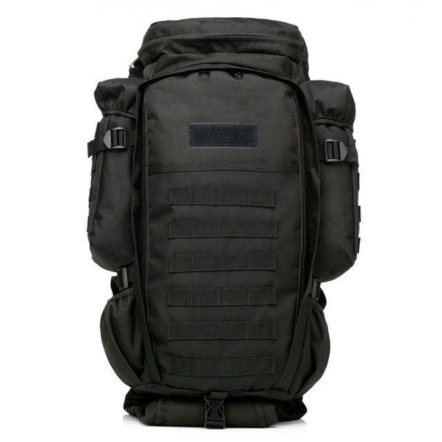 60L Molle Backpack Waterproof Travel Outdoor, Black 60L Molle Backpack Waterproof Travel Outdoor, Black
