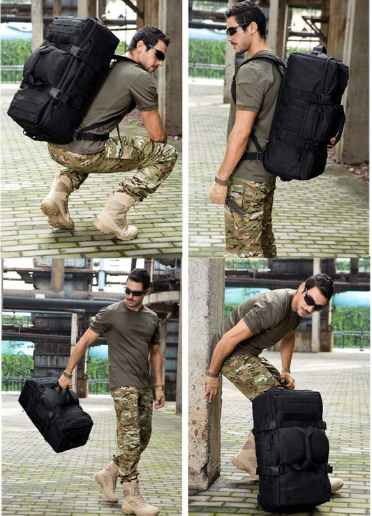 60L Molle Multifunctional Man Duffle Backpack - Woosir
