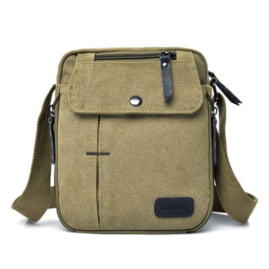 Lightweight Cotton Canvas Messenger Bag for Men - Woosir