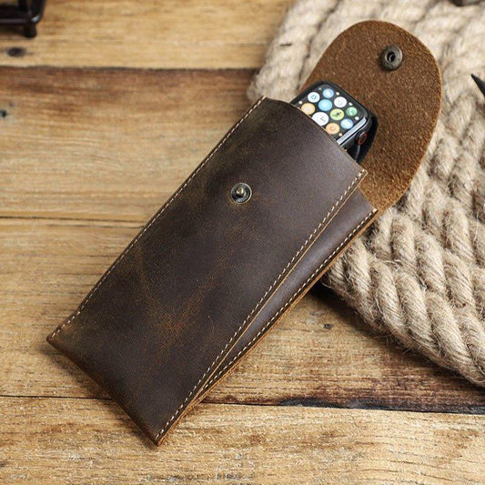 Woosir Leather Single Watch Pouch for Apple Watch - Woosir