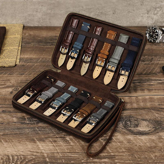 Woosir Leather Watch Band Portfolio for 12 Bands - Woosir