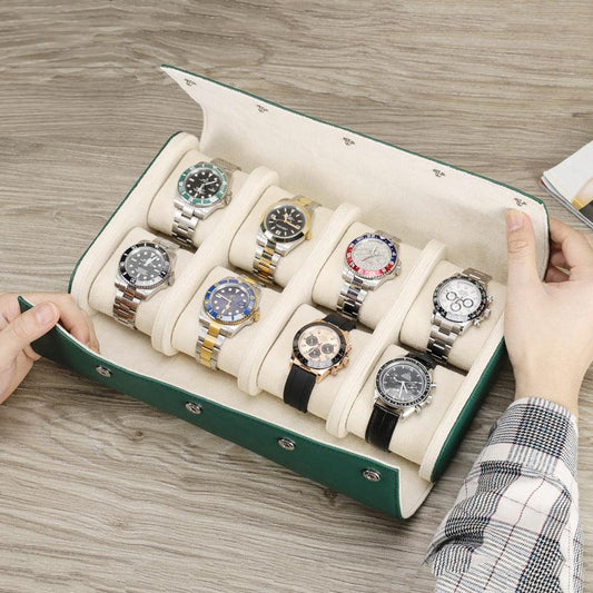 Woosir Trend Leather Watch Case for 8 Watches - Woosir