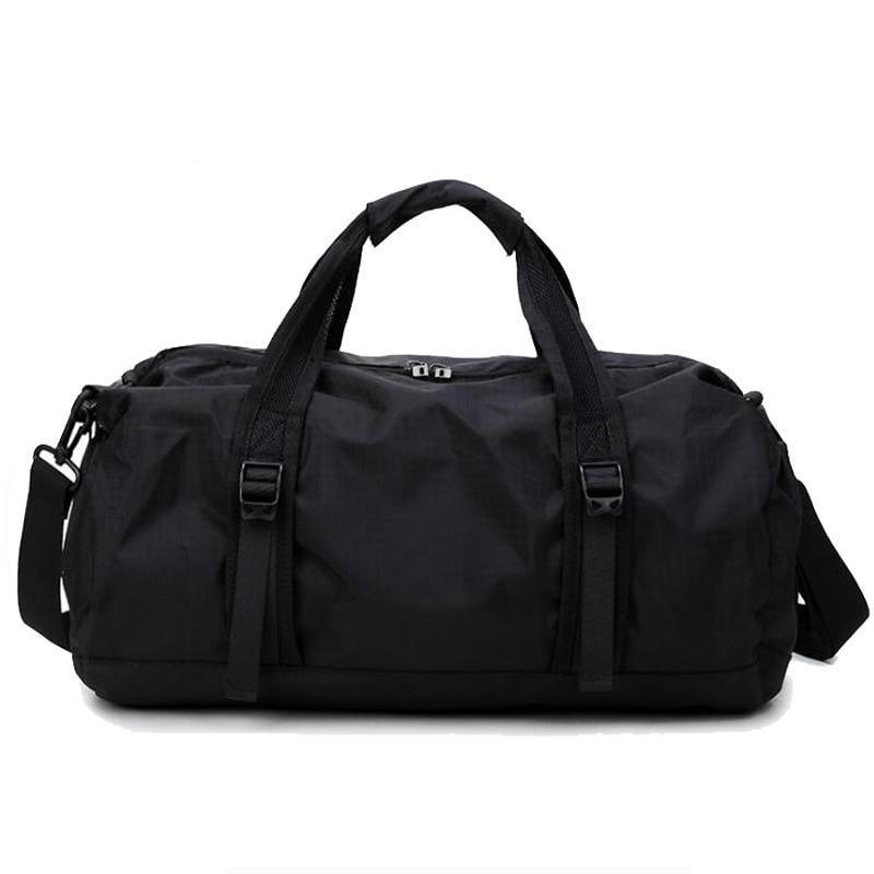 Black Duffle Bag Foldable Lightweight Travel Handbag - Woosir Black Duffle Bag Foldable Lightweight Travel Handbag - Woosir