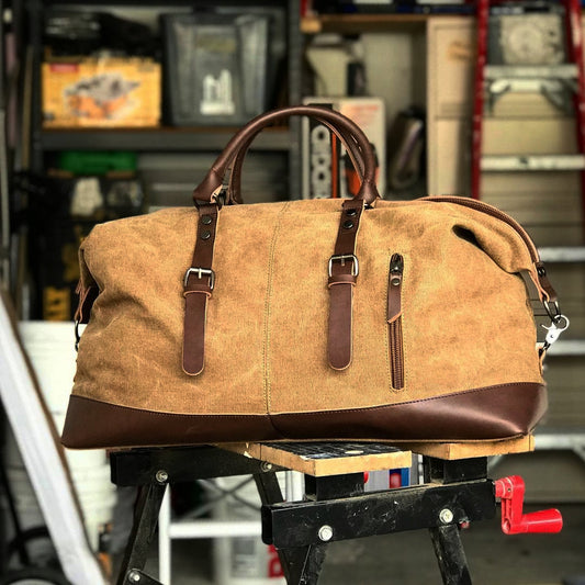 Overnight Canvas Travel Duffle Bag - Woosir