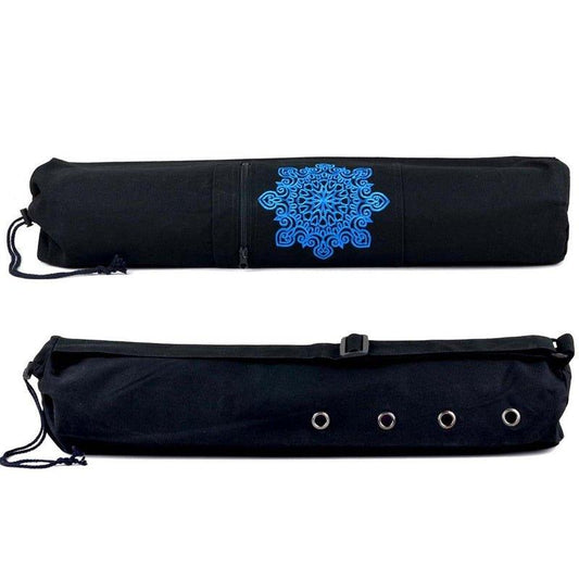 Canvas Yoga Mat Carrier Tote Bag with Ventilation Eyelets - Woosir