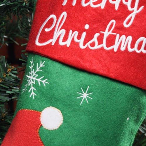 Christmas Stockings Candy Bag Gift Socks Hanging Accessories (3 pack) - Woosir