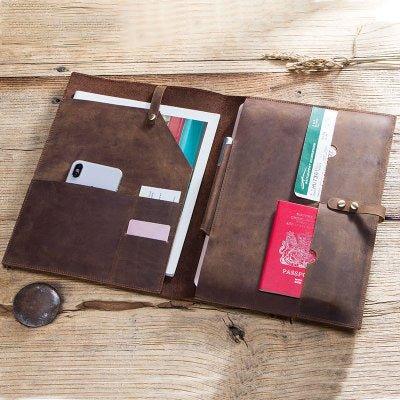 Cowhide Leather Cases For iPad Pro 12" - Woosir