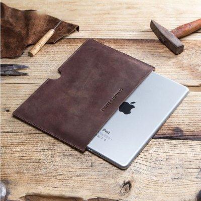 Cowhide Leather Cases iPad Mini Pouch - Woosir