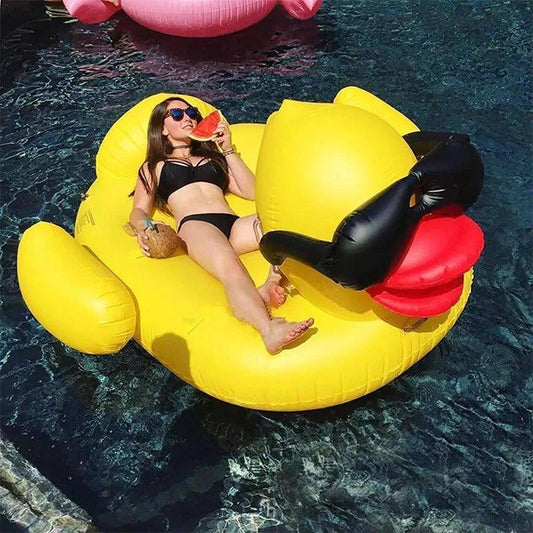 Cute Duck Inflatable Pool Float Lounger - Woosir
