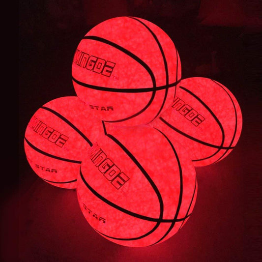 Glow In The Dark Bright LED Basketball + Luminous Net Set - Woosir