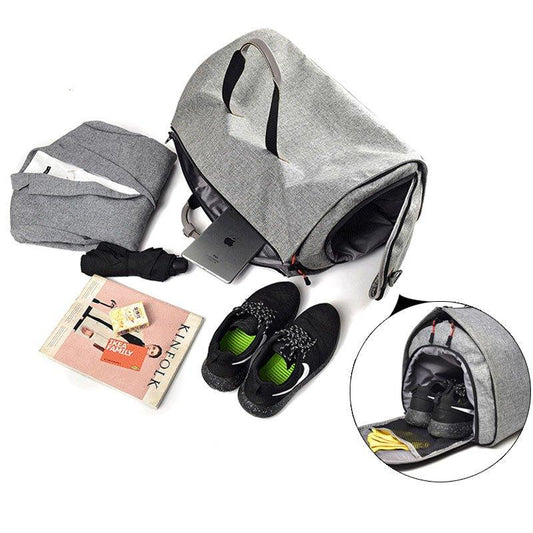 Grey Sports Duffle Bags - Woosir