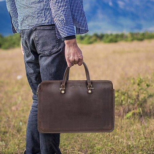 Handmade Vintage Macbook pro 13 inch Leather Bag - Woosir