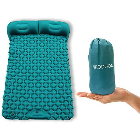 Inflatable Camping Sleeping Pad Mat For 2 People - Woosir