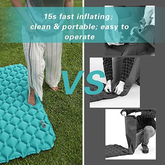 Inflatable Camping Sleeping Pad Mat For 2 People - Woosir