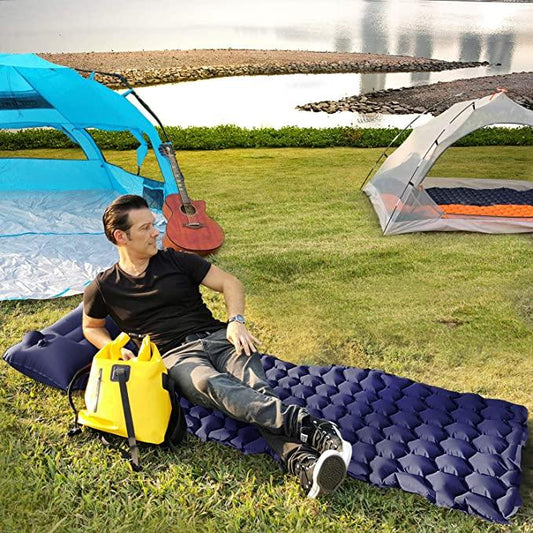 Inflatable Sleeping Mat With Pillow - Woosir