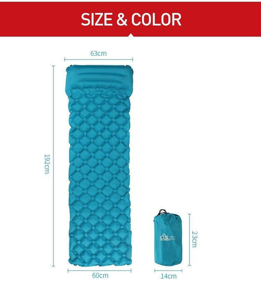 Inflatable Sleeping Pad Camping Air Mattress Portable - Woosir