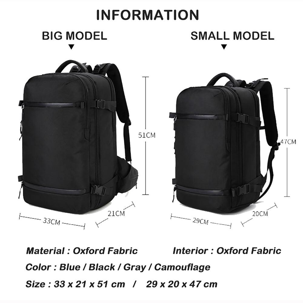 Large Men Laptop Backpack with USB Port Anti Theft - Woosir