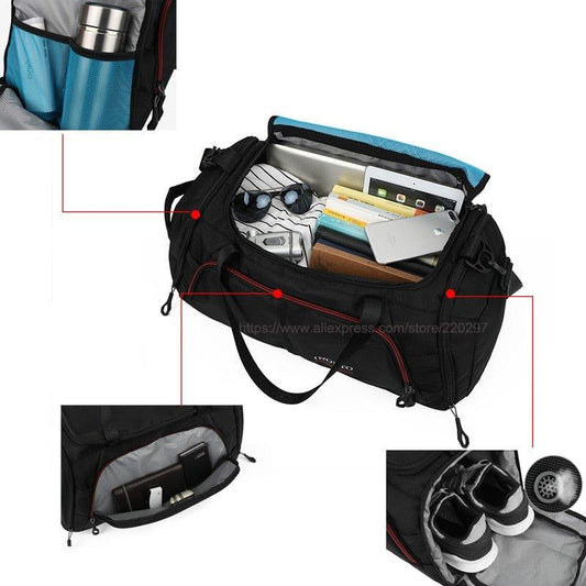 Mens Duffle Bags Gym Travel Fitness Durable Outdoor - Woosir