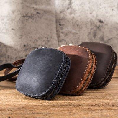 Multifunctional Earphone Storage Box Leather Coin Purse - Woosir