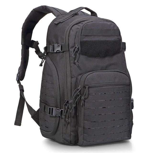 Outdoor 1000D Laser Cutting Molle Camo Traving Backpack, Black Outdoor 1000D Laser Cutting Molle Camo Traving Backpack, Black