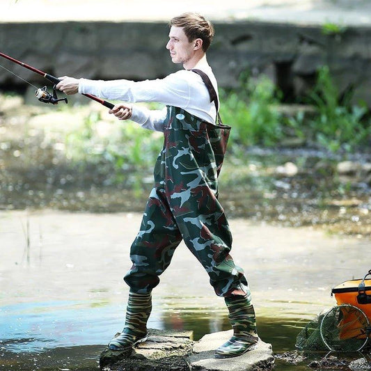 Outdoor Green Camouflage Chest Waders - Woosir