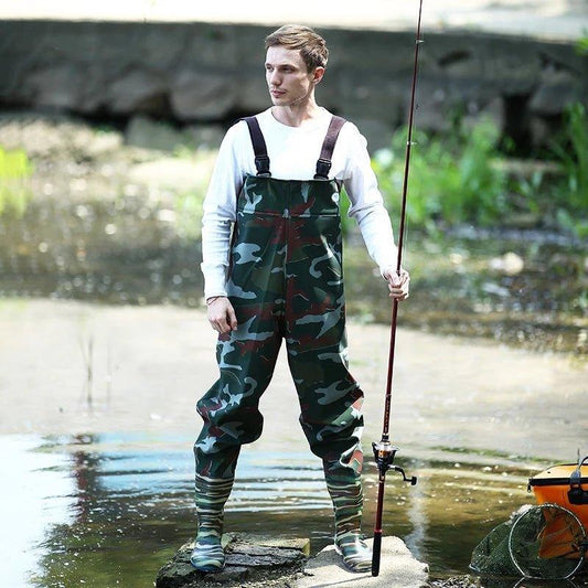 Outdoor Green Camouflage Chest Waders - Woosir