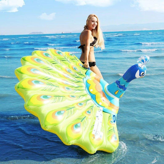 Peacock Inflatable Pool Float Raft - Woosir