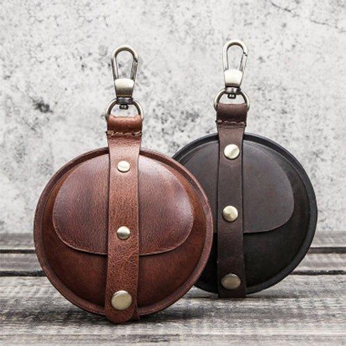 Portable Cowhide Leather Case for Airpods Pro - Woosir