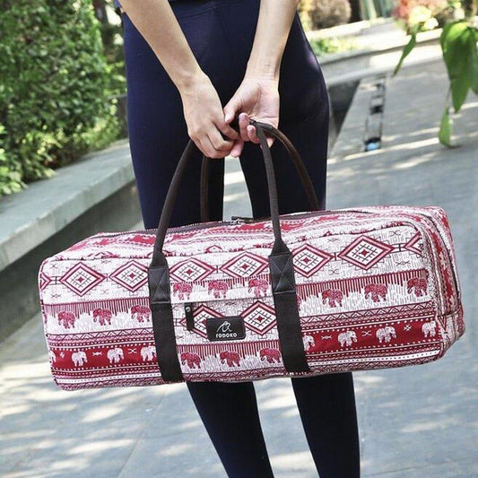 Red Floral Gym Bag - Woosir