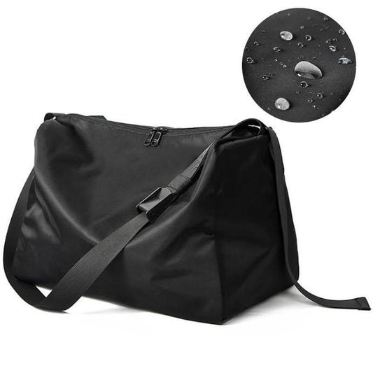 Simple Black Fitness Travel Large Capacity Shoulder Bag - Woosir