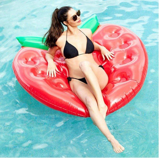 Strawberry Inflatable Pool Float - Woosir