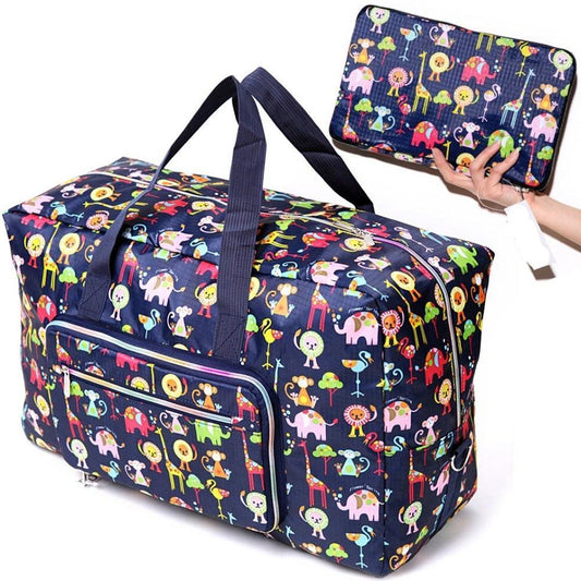 Travel Duffel Bag Foldable Floral Large Capacity - Woosir
