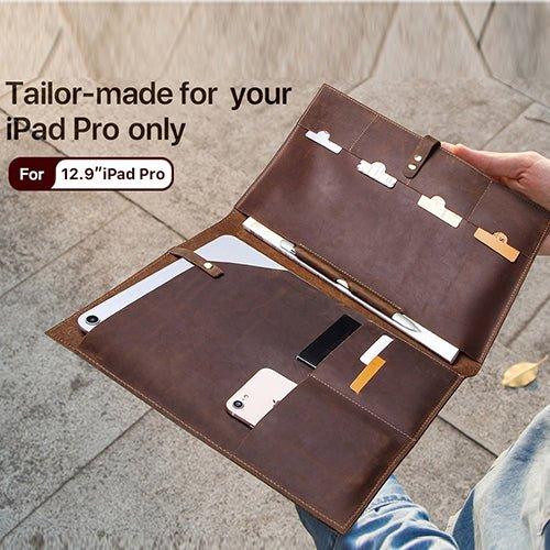 Vintage Genuine Leather iPad Pro Case - Woosir