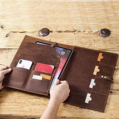 Vintage Genuine Leather iPad Pro Case - Woosir