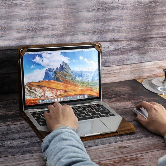 Vintage Leather Laptop Case For Macbook 13.3 Inch - Woosir